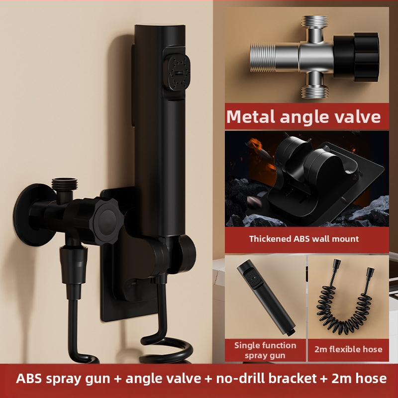 Držač od nehrđajućeg čelika za toaletni prskalj – ugrađivanje u zid, bez bušenja, viseći držač, promjer otvora 4 mm, model J-WYJ, radni tlak 1 MPa