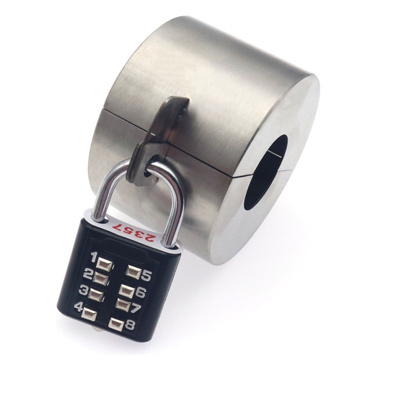 Dispozitiv de blocare a valvei de exterior cu capac de protecție — montaj pe perete; material: oțel inoxidabil 304; greutate: 205 g; finisaj: lustruire + periere + sigilare glazată