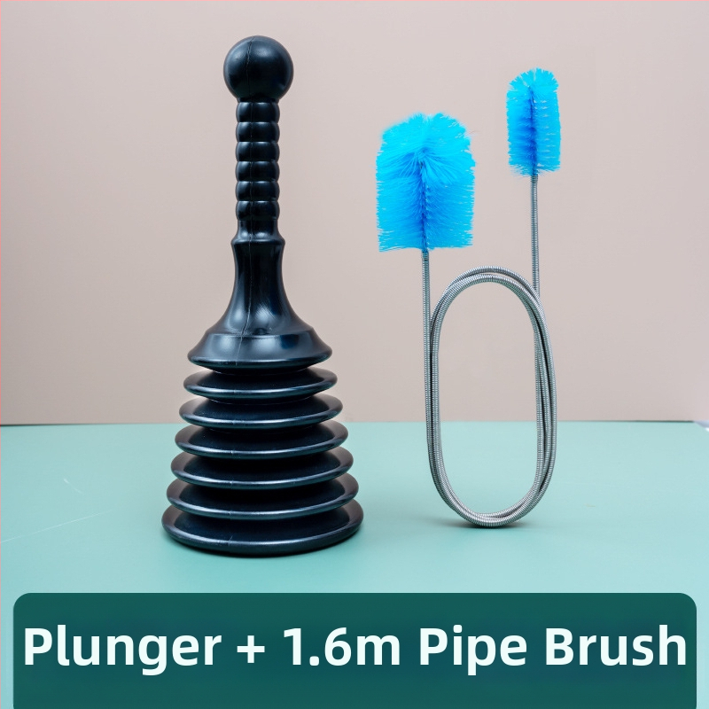 PVC nuotekų atblokavimo įrankis – namų naudojimui, Square Horse prekės ženklas; tinka virtuvei, tualetui, praustuvui, voniai ir grindų nutekėjimui