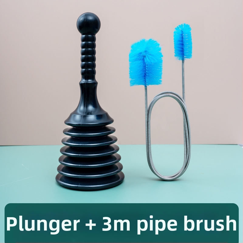 PVC nuotekų atblokavimo įrankis – namų naudojimui, Square Horse prekės ženklas; tinka virtuvei, tualetui, praustuvui, voniai ir grindų nutekėjimui