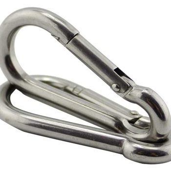 Huifeng карабинер от неръждаема стомана, комплект 4 броя, 304/316 неръждаема стомана, натоварване 500, широко приложение
