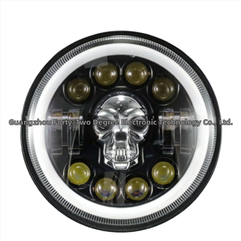 LED προβολέας για εκτός δρόμου οχήματα – Skull Wrangler κυκλικός προβολέας, περίβλημα από χυτό αλουμίνιο, ανακλαστική κάψα, επιλογές παραμετροποίησης