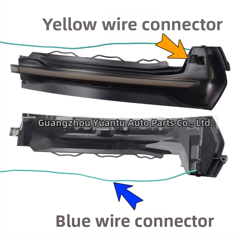 Audi A3 8V (2013-2020) Светлини за мигач на задното огледало — ABS, 12V, 5W, модел 8V0 949 101/102, двуцветно осветление: жълто със син и бял акцент