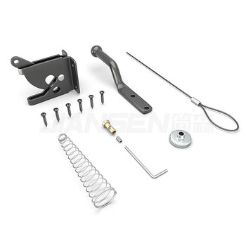 Защелка за ограда с въже, A-тип защелка, материал: въглеродна стомана, повърхностна обработка: пластмасов спрей, модел Small lock with rope, марка Simpson