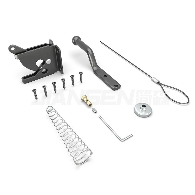 Защелка за ограда с въже, A-тип защелка, материал: въглеродна стомана, повърхностна обработка: пластмасов спрей, модел Small lock with rope, марка Simpson