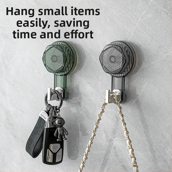 Siurbimo kilpa su pasukamu kabliu, be gręžimo, lipnus laikiklis namų naudojimui, plastikas, vienas kabliukas, apkrova 2 kg