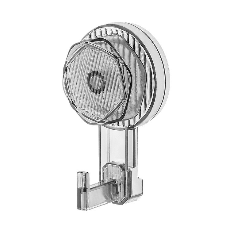 Siurbimo kilpa su pasukamu kabliu, be gręžimo, lipnus laikiklis namų naudojimui, plastikas, vienas kabliukas, apkrova 2 kg