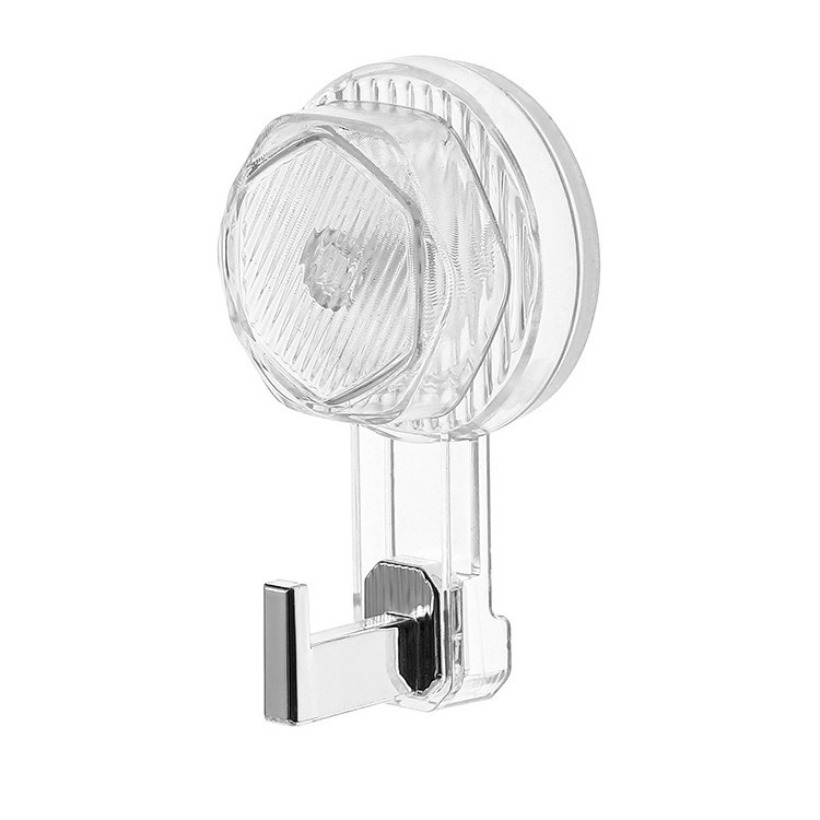 Siurbimo kilpa su pasukamu kabliu, be gręžimo, lipnus laikiklis namų naudojimui, plastikas, vienas kabliukas, apkrova 2 kg