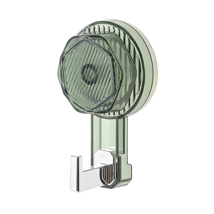 Siurbimo kilpa su pasukamu kabliu, be gręžimo, lipnus laikiklis namų naudojimui, plastikas, vienas kabliukas, apkrova 2 kg