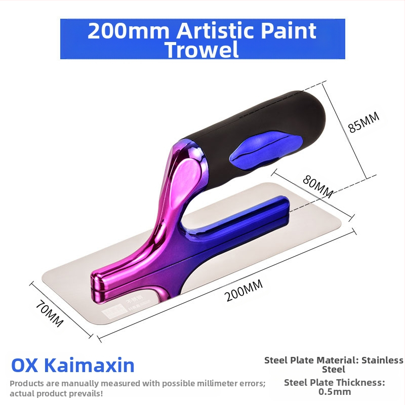 Kehaixin Шпакловачен нож с заоблен ъгъл – неръждаема стомана, модел Putty Scraper, за артистични бои и диатомна кал