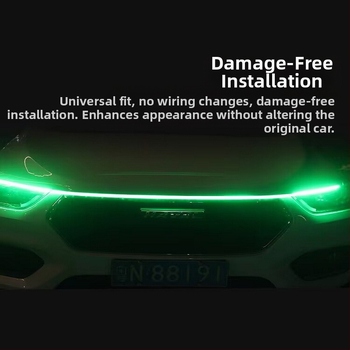 Automobiļa restes LED gaismas lente ar dinamiski skanošu apgaismojumu, universāla, 12V, 10W