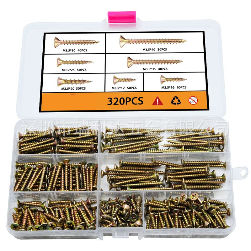 Ruilichang самонарезни винтове със потъваща глава, карбонова стомана, галванизирана повърхност, GB/YB 846, Grade A