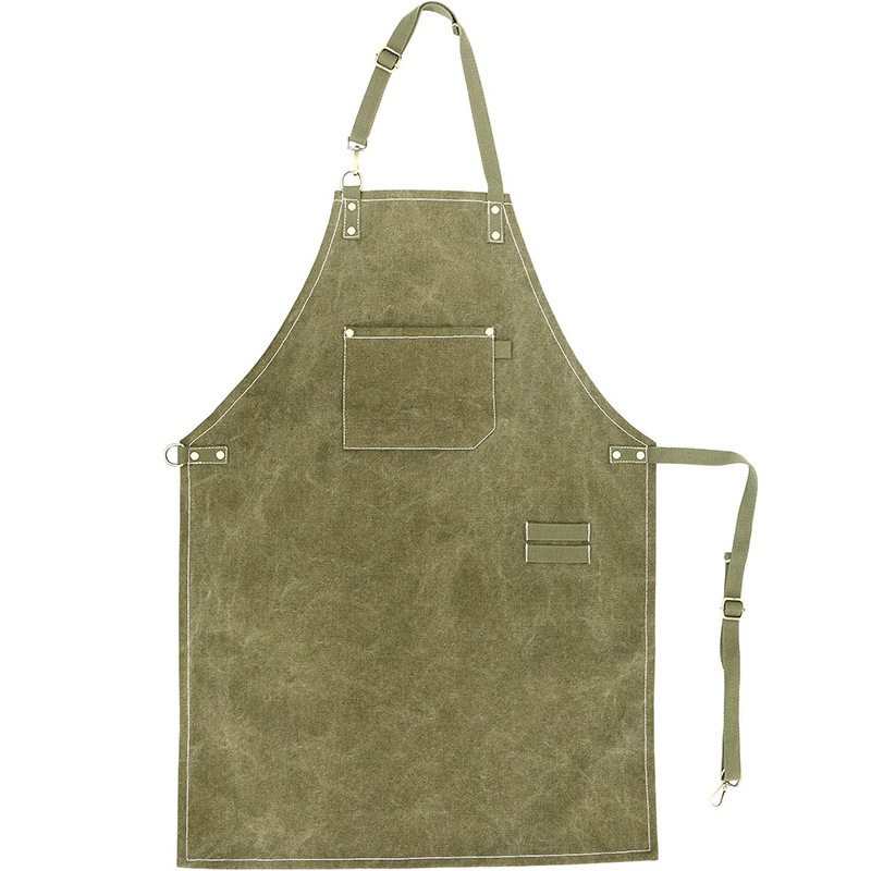 Vászon kötény készlet, ujj nélküli, szennyeződés elleni, modern letisztult stílus, testreszabható