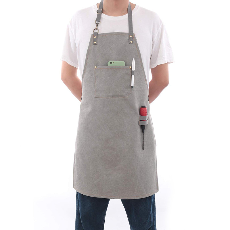 Vászon kötény készlet, ujj nélküli, szennyeződés elleni, modern letisztult stílus, testreszabható