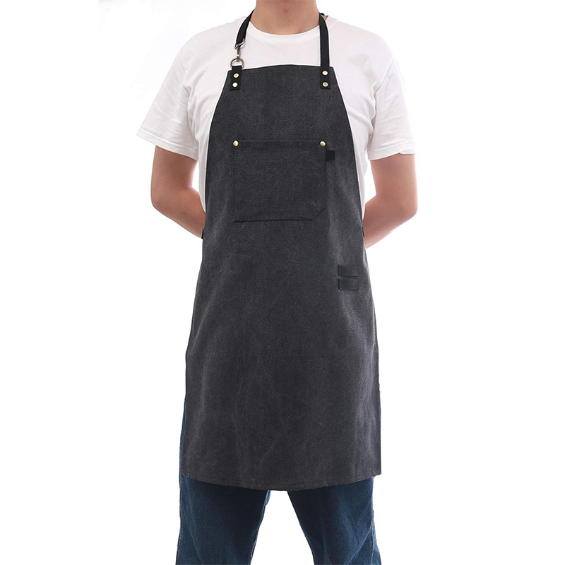 Vászon kötény készlet, ujj nélküli, szennyeződés elleni, modern letisztult stílus, testreszabható