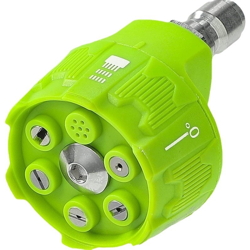 Šeši viename greitos jungties aukšto slėgio plovimui, vyriško galo jungtis, iš inžinerinės plastiko, prekės ženklas Regg, automobilių plovimui