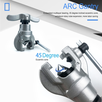 CT-806A-S Ekscentrični proširivač cijevi sa 6 rupa, set od 3 komada, alat za flareiranje bakrenih cijevi