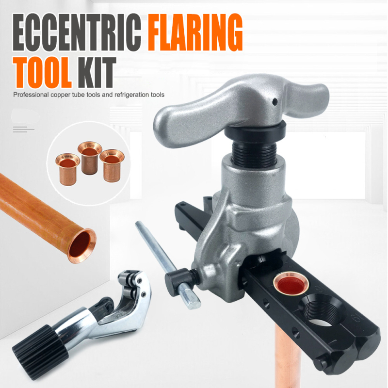 CT-806A-S Ekscentrični proširivač cijevi sa 6 rupa, set od 3 komada, alat za flareiranje bakrenih cijevi