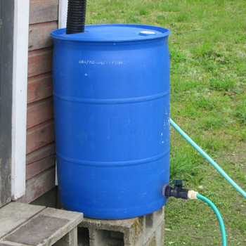 PVC krānu komplekts lietus tvertnei ar vārstu, dalītāju un šļūtenes adapteri