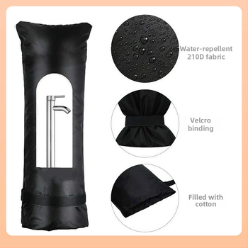 Εξωτερικό κάλυμμα προστασίας βρύσης για τον χειμώνα κατά του παγετού — Oxford ύφασμα, μοντέρνο απλό στυλ, δυναμότητα προσαρμογής