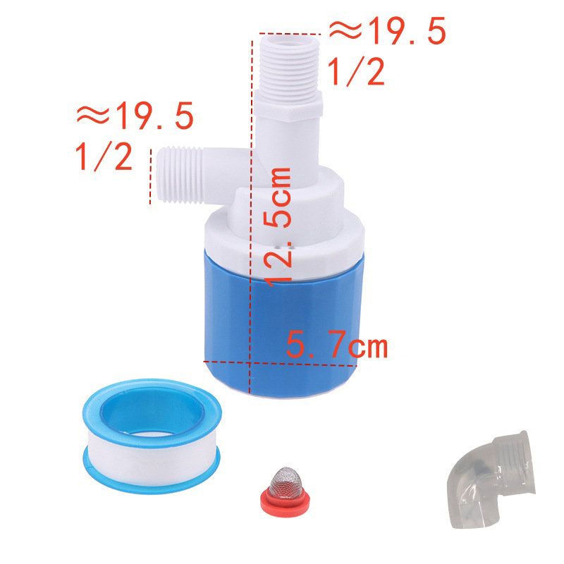 Supapă plutitoare pentru rezervoare și turnuri de apă, cu controlul nivelului apei și întrerupere automată la plen