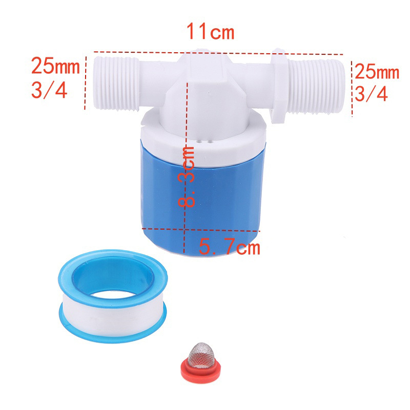 Supapă plutitoare pentru rezervoare și turnuri de apă, cu controlul nivelului apei și întrerupere automată la plen