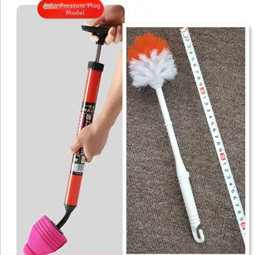 Tualeto siurbimo įrankis su pneumatine veikimo sistema, PVC konstrukcija, tinkamas namų kanalizacijai