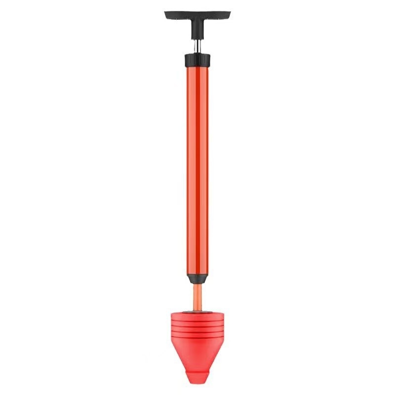 Tualeto siurbimo įrankis su pneumatine veikimo sistema, PVC konstrukcija, tinkamas namų kanalizacijai