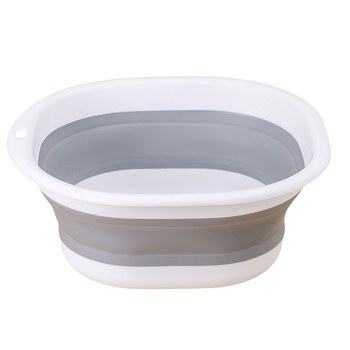 Salokāma sejas mazgāšanas panna mājsaimniecībai un studentu kopmītnēm, pārvietojama, plastmasas (Zhejiang, 2022, salokāma, vienkārša)