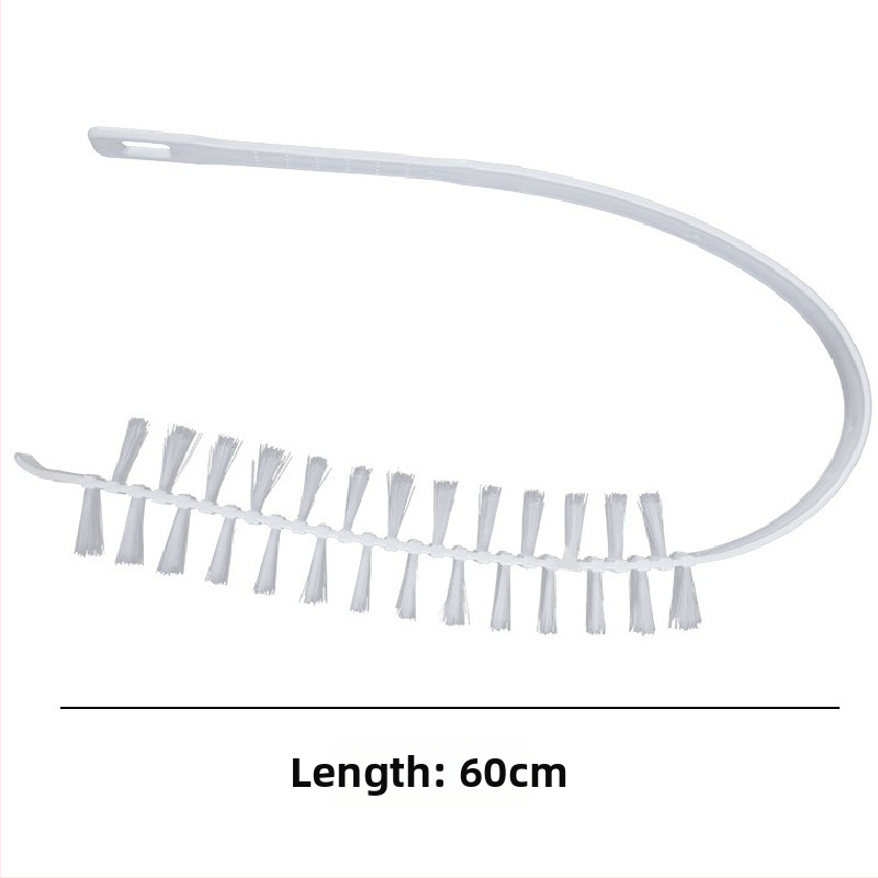 Čistiaca kefa na bubon práčky s dlhými štetinami na vnútornú stenu a valec — plastová, bez demontáže