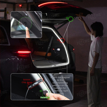 Silikona LED bagāžnieka apgaismojums Chery Tiggo 8 Pro / Explorer 06, 8W, 12-16V