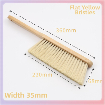 Guļamistabas suka ar koka korpusu un maigām rayon šķiedrām putekļu noņemšanai — piemērota dīvāniem un gultām, 120 gab./kartons