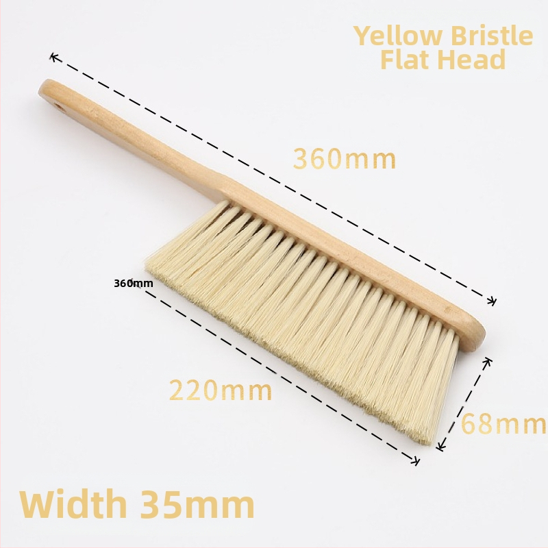 Guļamistabas suka ar koka korpusu un maigām rayon šķiedrām putekļu noņemšanai — piemērota dīvāniem un gultām, 120 gab./kartons