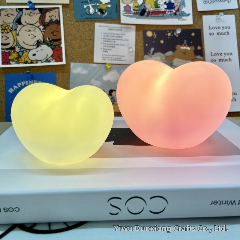 Bear Nordic сърдечна нощна лампа – романтична атмосфера за общежитие и спалня