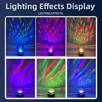 Νυχτερινό φως κομοδίνου με προβολή ουρανού γεμάτου αστέρια, υδάτινο μοτίβο και Aurora Borealis — τροφοδοσία USB με ενσωματωμένη μπαταρία και είσοδο DC; έλεγχος μέσω εφαρμογής; τηλεχειριστήριο; ήχος