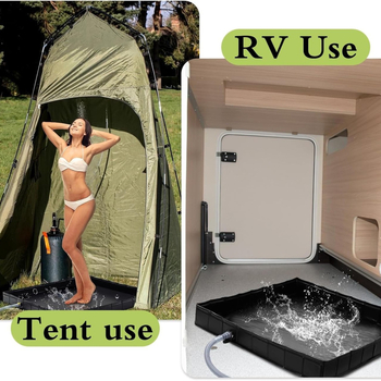 hrq-001 Разгъваема PVC външен воден басейн и душ тава, квадратна форма, за палатка