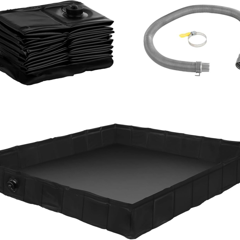 hrq-001 Разгъваема PVC външен воден басейн и душ тава, квадратна форма, за палатка