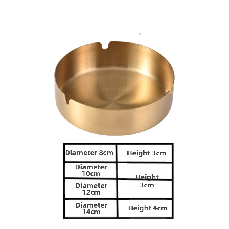 Rozsdamentes acél hamutartó tárolóval és logóval, minimalist dizájn