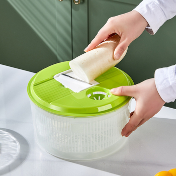 Daugiafunkcinis daržovių pjaustytuvas su rankiniu suktuvu, plastikinis korpusas, japonų stilius, galimybė spausdinti logotipą