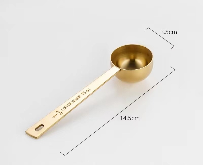 Chopsticks Комплект мерителни лъжици за печене, 30 ml и 15 ml, неръждаема стомана, дълга дръжка