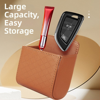 Τσάντα αποθήκευσης αεραγωγού αυτοκινήτου – δερμάτιος κρεμάμενος οργανωτής, αδιάβροχος και παραμετροποιήσιμος, χωρητικότητα 4, καθολική εφαρμογή