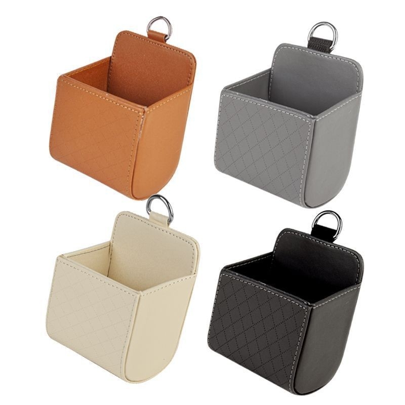 Автомобилна чанта за въздушен отвор – кожен закачен органайзер, водоустойчива и персонализируема, обем 4, универсална съвместимост