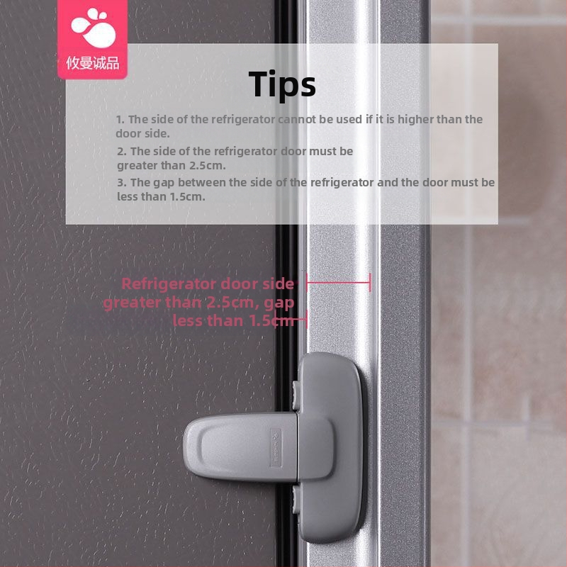 Kūdikių šaldytuvo spyna, vaikų saugos spyna, anti-suspaudimo ir prieigos prie maisto funkcijos, Xiliang