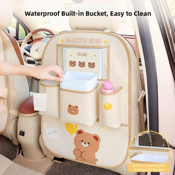 Висяща чанта за задната облегалка на седалката, водоустойчива, капацитет 2500 ml, универсална, печат на лого