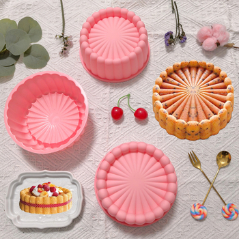 Formă din silicon pentru prăjituri cu motiv floare de soare pliabil, design 3D, model 806