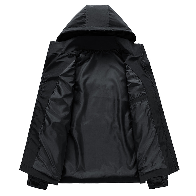 Corduroy jaka ar noņemamu kapuci, brīvā griezuma, garas piedurknes