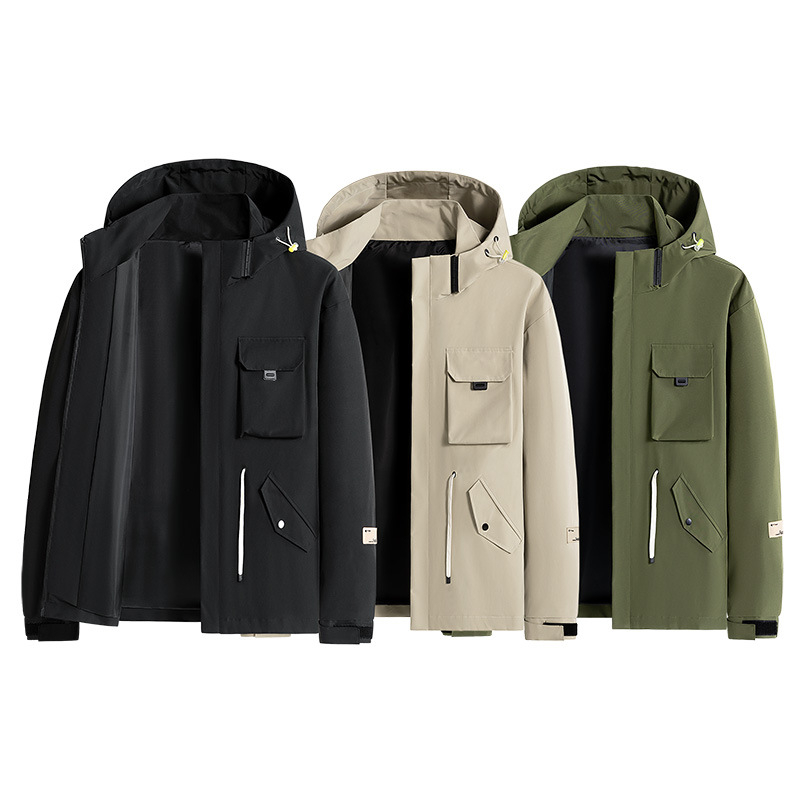 Corduroy jaka ar noņemamu kapuci, brīvā griezuma, garas piedurknes