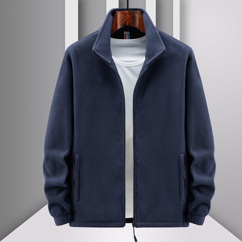 Ανδρικό cardigan φλίς τζάκετ, ύφασμα πολαρ φλίς, επένδυση πολυεστέρας, κατάλληλο για χειμώνα, άνοιξη και φθινόπωρο, χωρίς κουκούλα (Στυλ: Cardigan; Υλικό: Polar fleece; Επένδυση: Πολυεστέρας; Εποχές: Χειμώνας, Άνοιξη, Φθινόπωρο; Κουκούλα: Όχι)