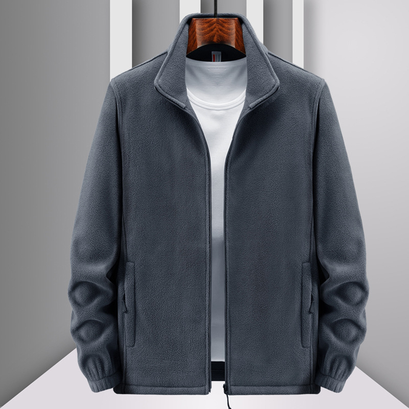 Muška fleec kardigan jakna, materijal polar fleece, podstava poliester, pogodna za zimu, proljeće i jesen, bez kapulje (Stil: Kardigan; Materijal: Polar fleece; Podstava: Poliester; Sezone: Zima, Proljeće, Jesen; Kapula: Ne)