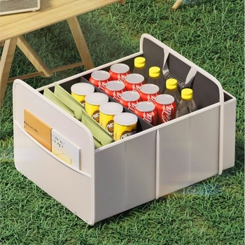 Πτυσσόμενο κουτί αποθήκευσης πορτ-μπαγκάζ αυτοκινήτου, 65L, υφασμάτινο, αδιάβροχο, με χερούλι, κατάλληλο για όλα τα οχήματα